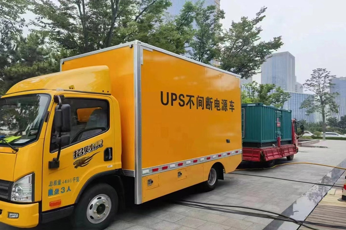 赵西垸林场发电机租赁施工现场